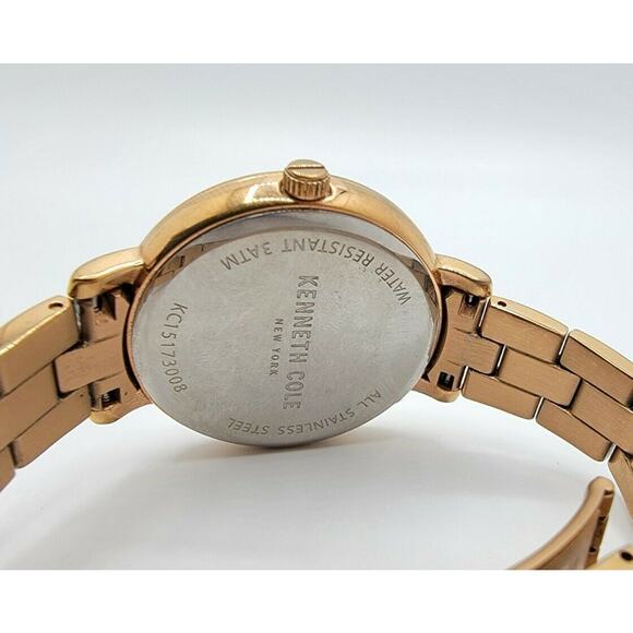 Ladies Kenneth Cole KC15173008 Pink MOP Rose Gold Quartz Watch New Battery - Picture 10 of 10